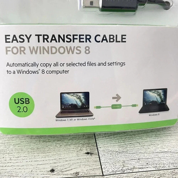 NEW SEALED Belkin Easy Transfer Cable For Windows 8 - 8 ft 2.4 m USB 2.0 - Picture 2 of 4